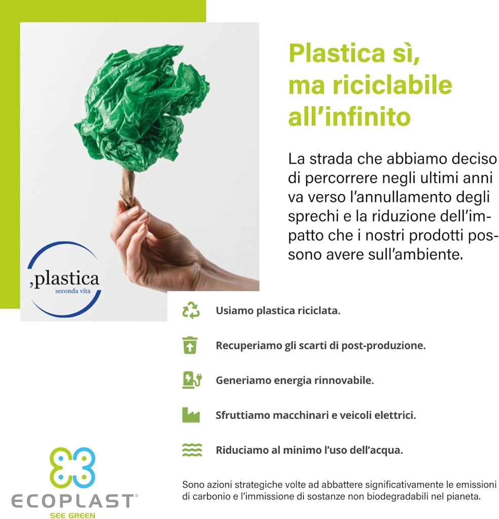 TANICA PER ALIMENTI Lt. 5 confezione 12 pezzi  - ECOPLAST