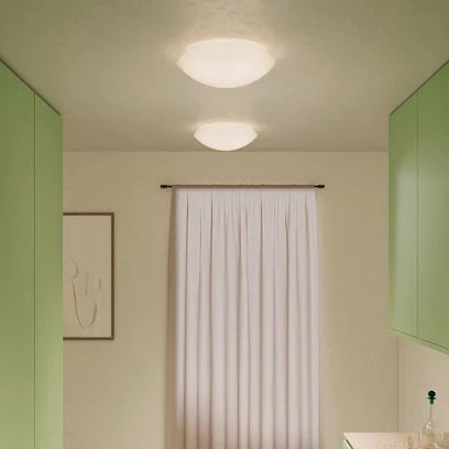 Bis ip44 parete/soffitto ø.400x130mm. dali2/push 16,0w led 3000k-ip44-trasp.,vetro b.co