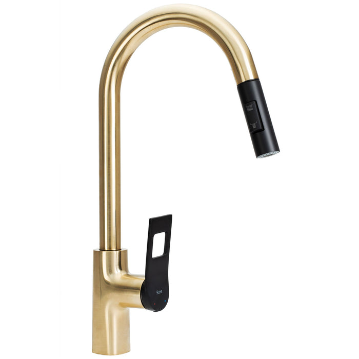 Rubinetto Da Cucina Rea Soul Gold Black