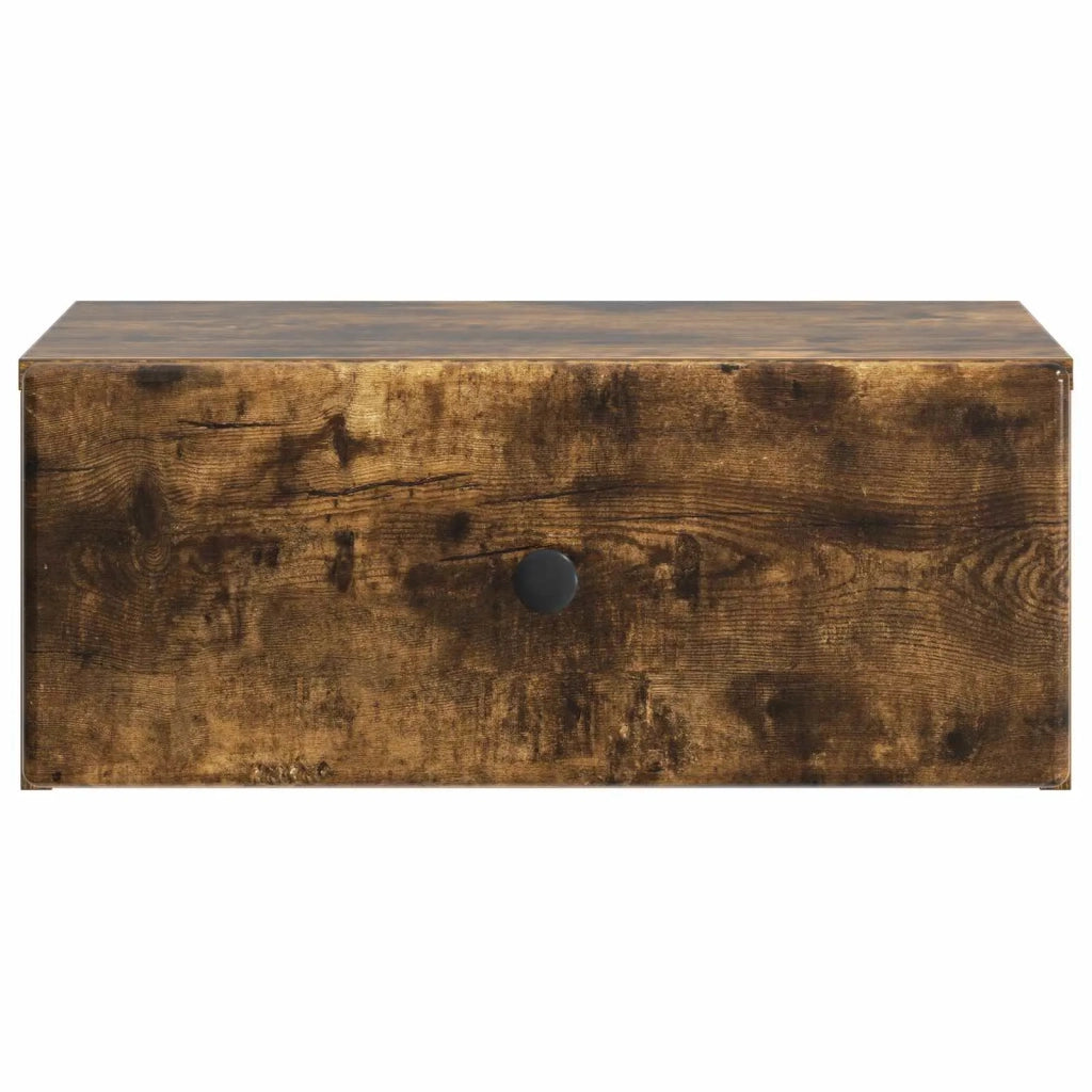 Mobiletto da notte a muro Rovere Fumo 49 x 34,5 x 20 cm 899135