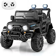 Auto elettrica fuoristrada per bambini 99 x 62 x 62 cm con telecomando e musica design moderno PP nero 20_0009804