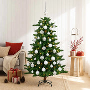 Albero di Natale Artificiale con Palline 150 cm 150 LED 3461381