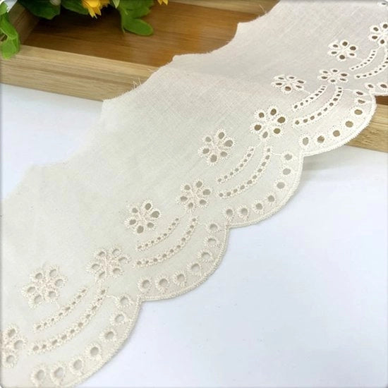 Bordure decorativa in cotone abbriccicosso - 10 cm x 3 m