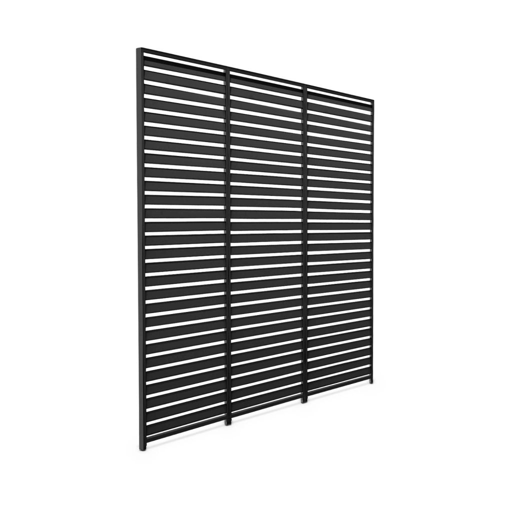 Set di 3 persiane 1.3m per pergola bioclimatica in alluminio,
