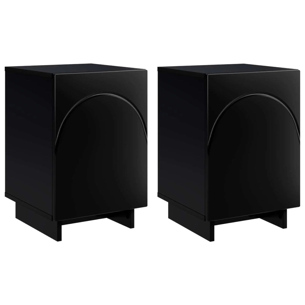 Armadio da Notte 2 pcs Nero 33,5 x 34,5 x 50 cm 8011408