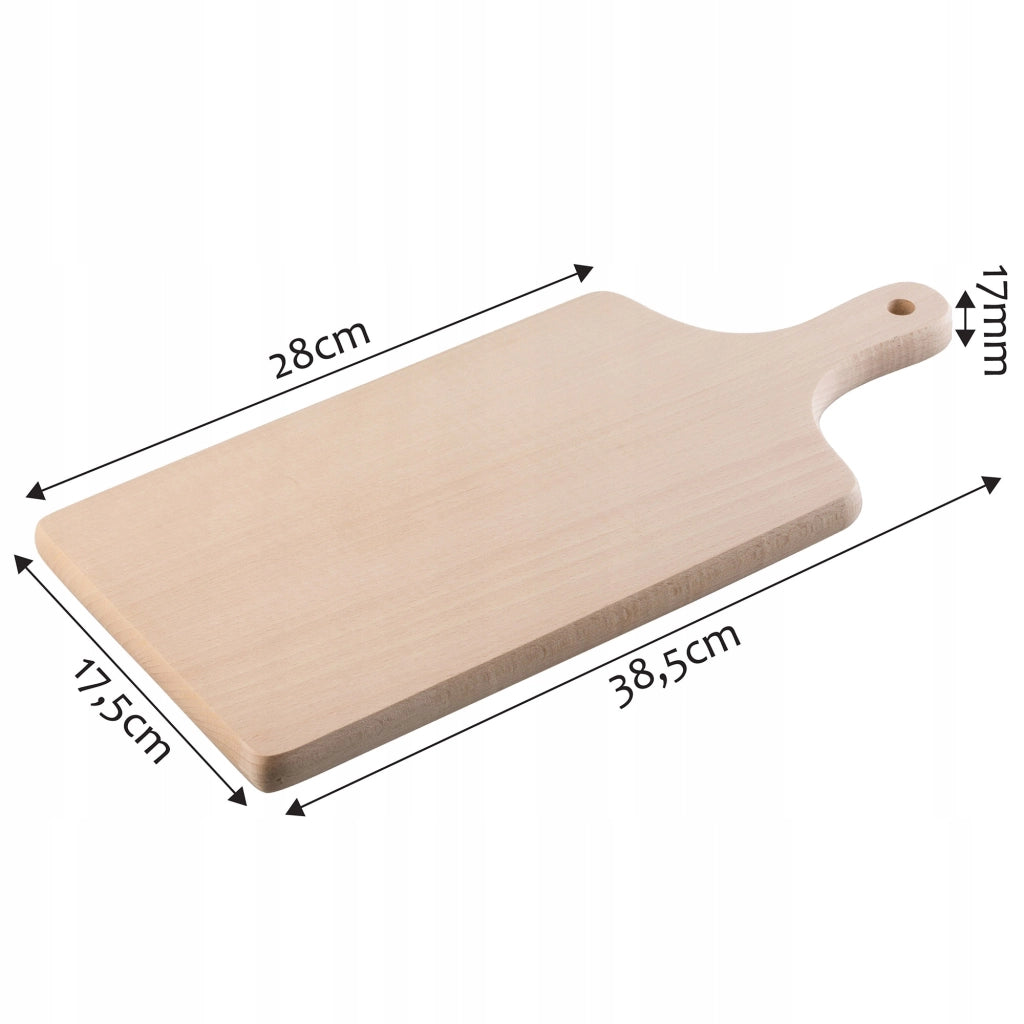 Tagliere da cucina tradizionale in legno KADAX con manico, 28x17,5 cm, faggio