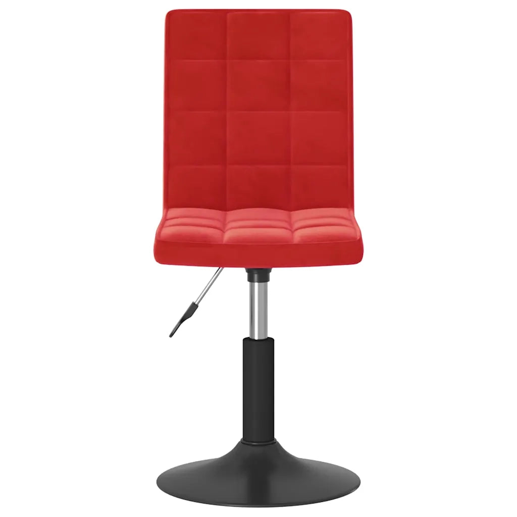 Sedie da Pranzo Girevoli 6 pz Rosso Vino in Velluto 3089306
