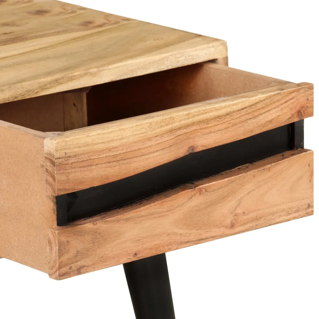 Tavolino da Salotto 88x50x42 cm in Legno Massello di Acacia 322676