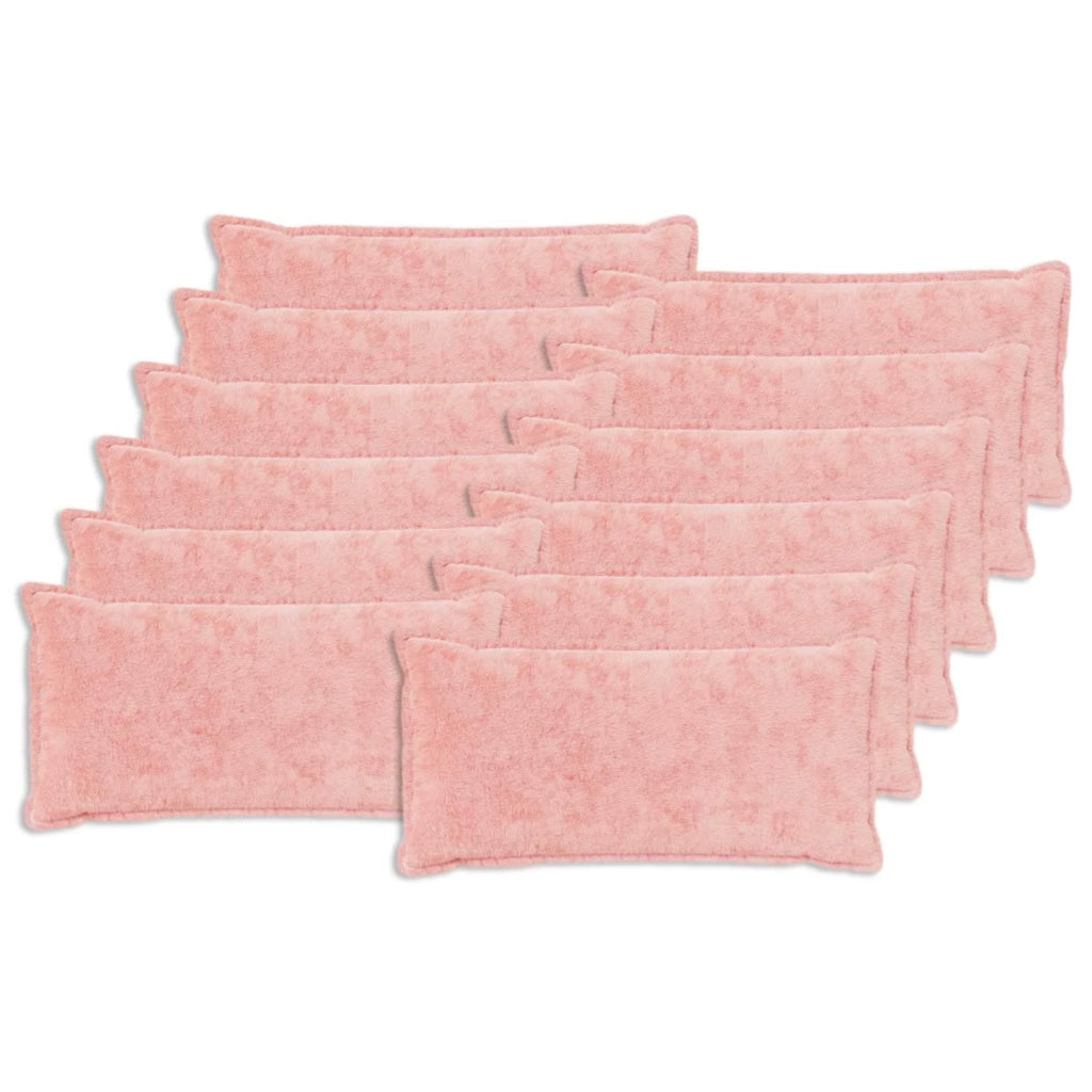 Federa 12 pz HOUTEN Rosa 40 x 80 cm Pelliccia di Coniglio Finta 918453
