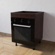 Mobile Base forno il legno L 60 x H 72 x P 55,5 cm in kit colore Wengè