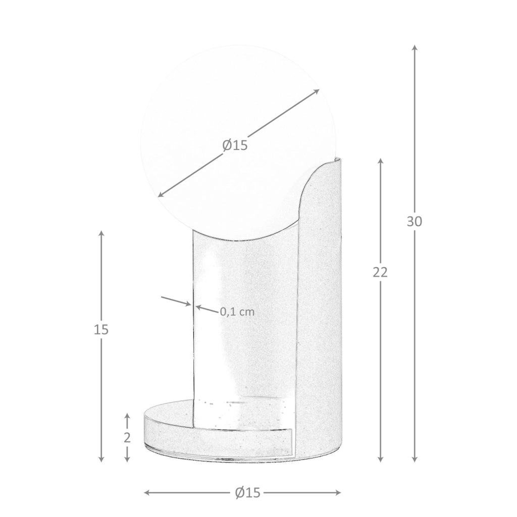 Lampada da tavolo in vetro bianco e acciaio nero
