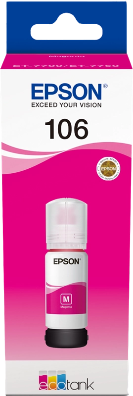 ORIGINAL Epson Cartuccia d'inchiostro magenta C13T00R340 106 ~1900 Seiten 70ml