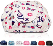 Tas cosmetica portatile con cordoncino, grande borsa cosmetica trasportabile, valigetta, borsa per il trucco per donne e ragazze