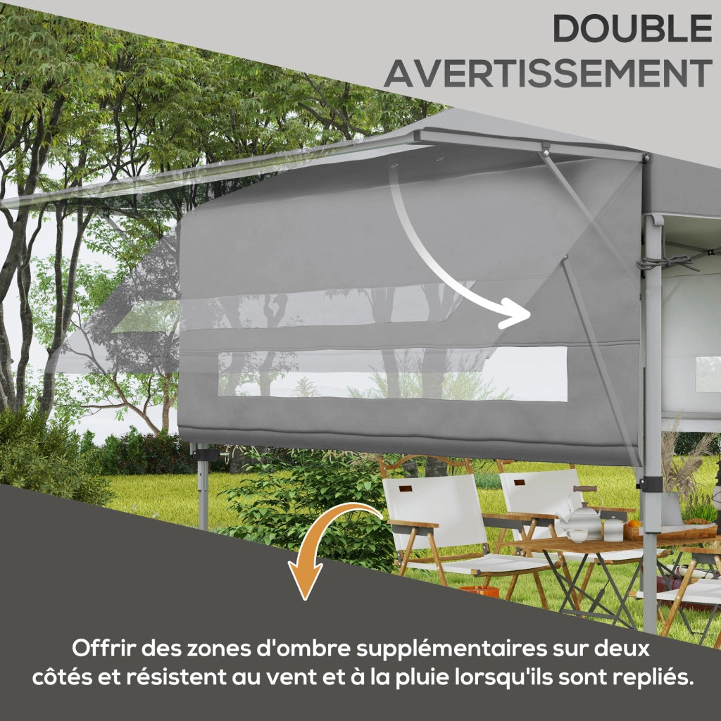 Tonnelle da giardino pieghevole ¨C Minimal ¨C Grigio 5x3 m