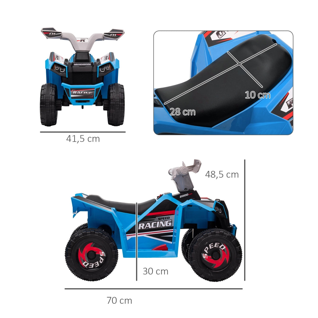 Quad Elettrico per Bambini ¨C Xylo ¨C Blu, 2.5 km/h, 18-36 Mesi