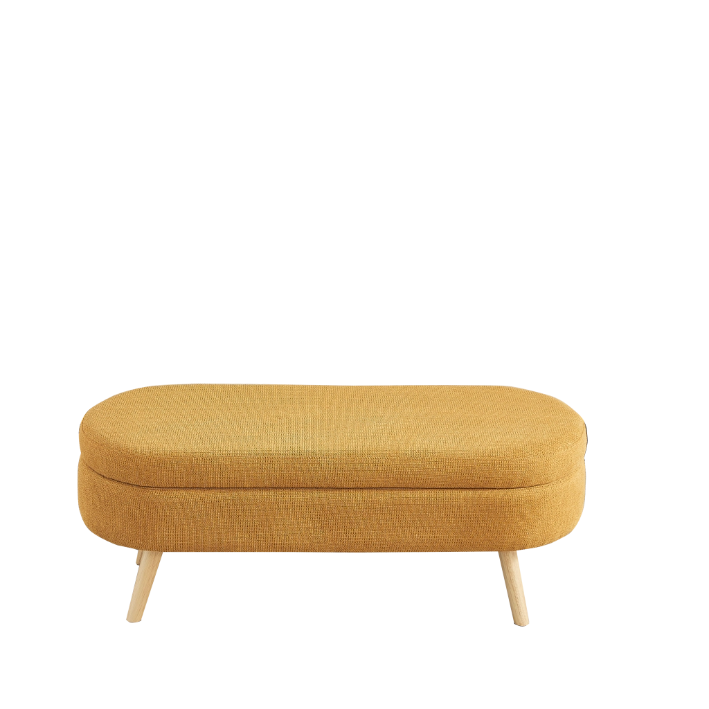 Panca con Vano Contenitore ¨C MINIMAL ¨C Chenille, 110 cm, Ingresso
