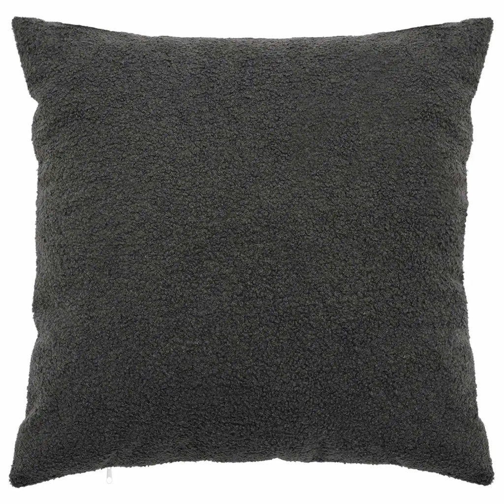 Federa 6 pz HEERLEN Grigio Scuro 55 x 55 cm Bouclé 912316