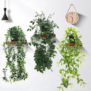 Decorazioni per piante artificiali, 3 pezzi di decorazioni per piante artificiali con vasi di piante artificiali foglie di eucalipto 63cm, decorazione per piante in plastica, moderna decorazione per la camera da letto, balcone, camera, tavolo.