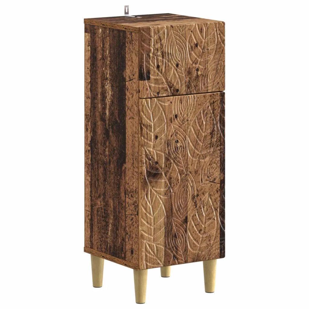Mobiletto da Bagno DELFT Legno antico 30 x 31 x 80 cm 897053