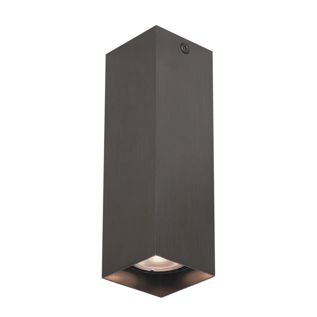 Spot soffitto moderno marrone quadrato 17cm GU10 Italux