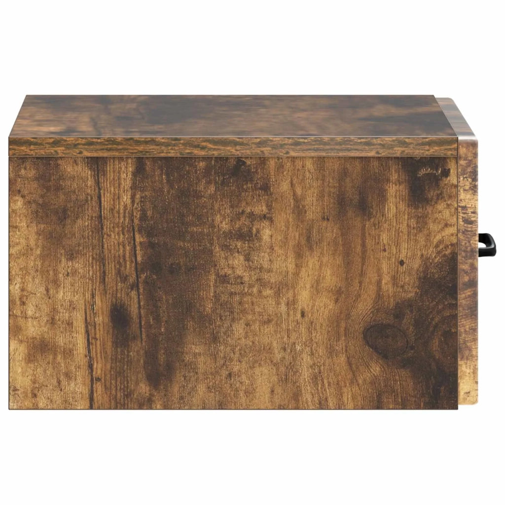 Mobiletto da notte a muro Rovere Fumo 34,5 x 33 x 20 cm 899285