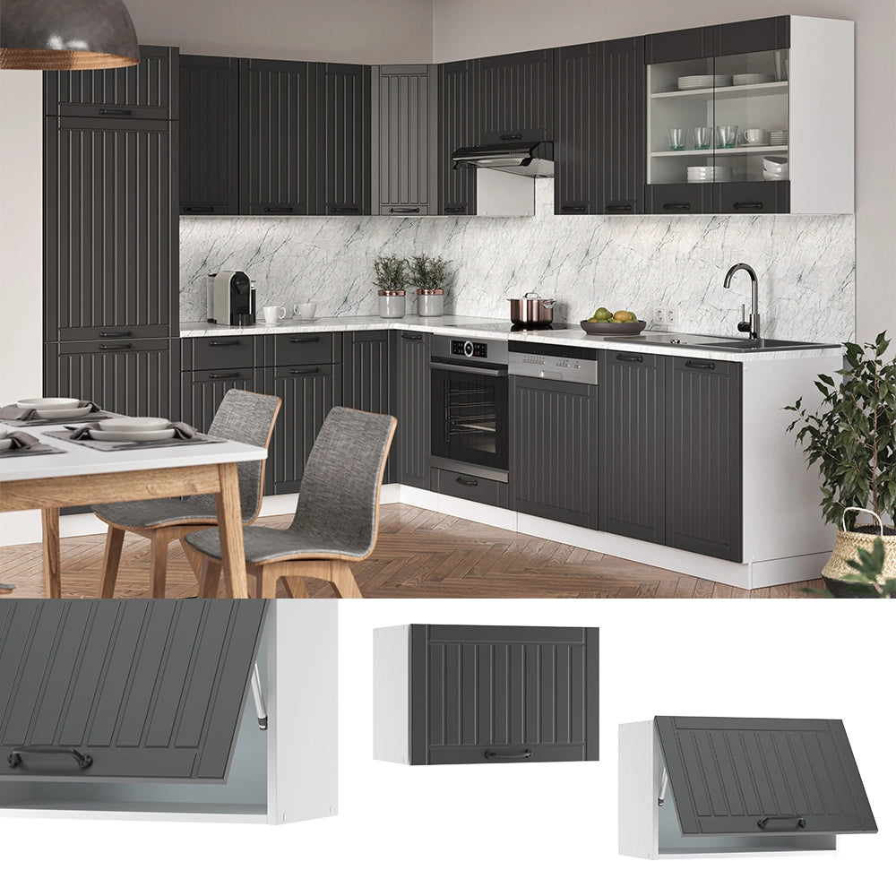 Vicco Pensile da cucina Antracite casa di campagna 60 cm Piatto