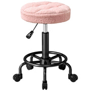 Sgabello Girevole Regolabile in Altezza ¨C zephmum ¨C Rosa ?50x50-66 cm