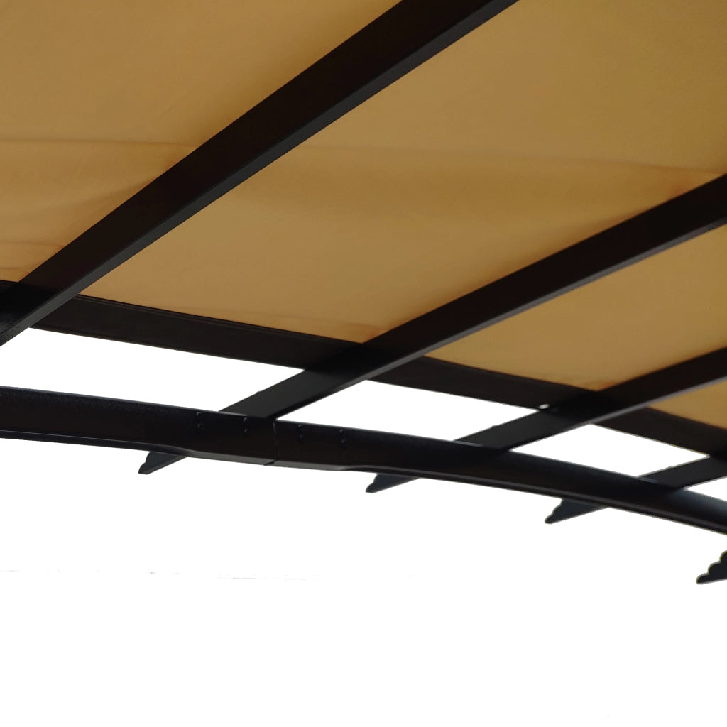 Telo di Ricambio per Pergola Curva ¨C Xylo ¨C Impermeabile, Anti-UV, Beige, 12x9ft