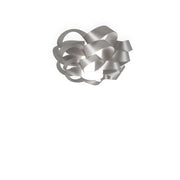 Plafoniera Moderna Cloud Polilux ® Argento 1 Luce E27 D60Cm
