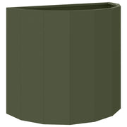 Fioriera | Cassetta per fiori | Vaso Verde oliva 60 x 30 x 50 cm Acciaio