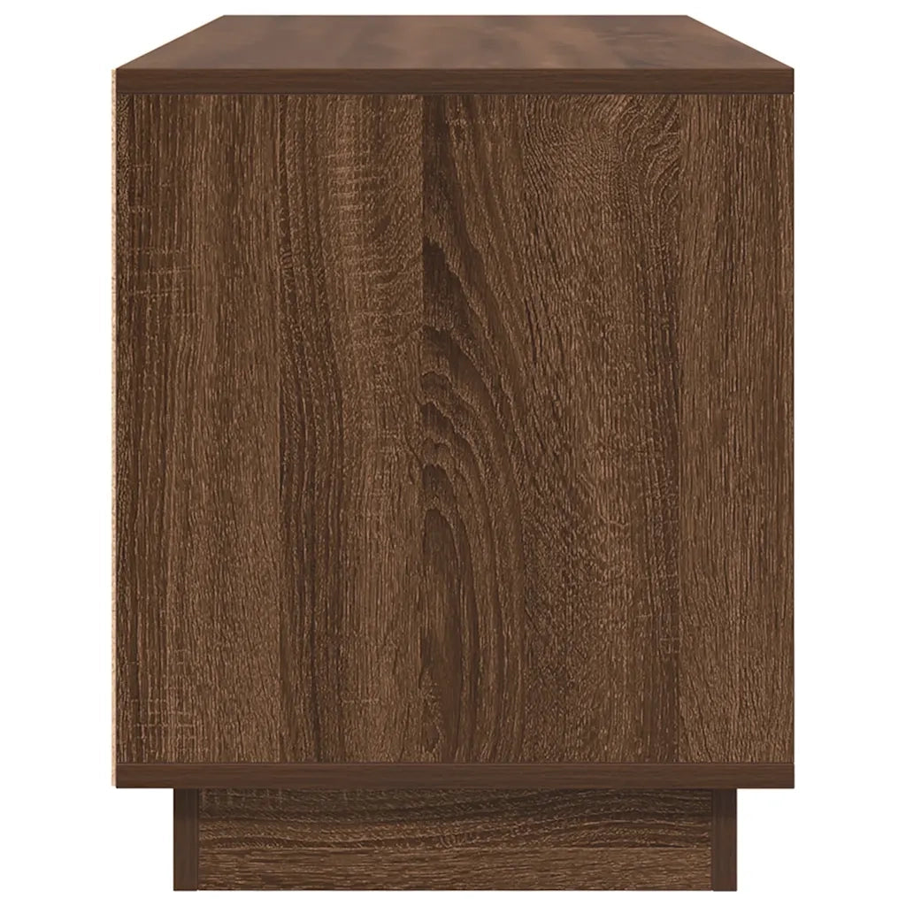 Mobile Porta TV con Luci LED Rovere Marrone 100x41x50 cm 861415