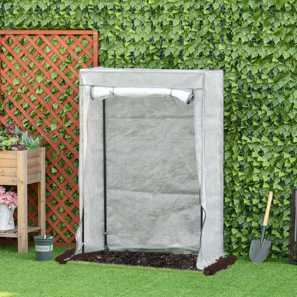 SERRA PER POMODORI 100x50x150 cm in acciaio bianco