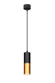 Lampada a sospensione Tuba nero-oro GU10 Ø5,8 Candellux
