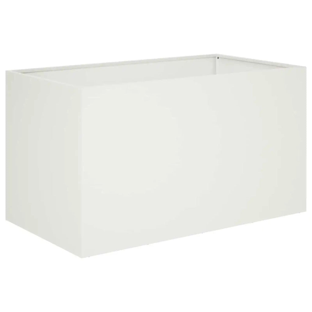Vaso da giardino 2 pz Bianco 80 x 50 x 50 cm 8005263