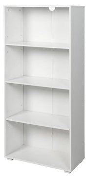 Libreria 4 Ripiani 60x30x130 cm in MDF Bianco