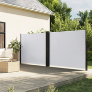 Tenda da Sole Laterale Retrattile Bianca 160x1200 cm 4004826