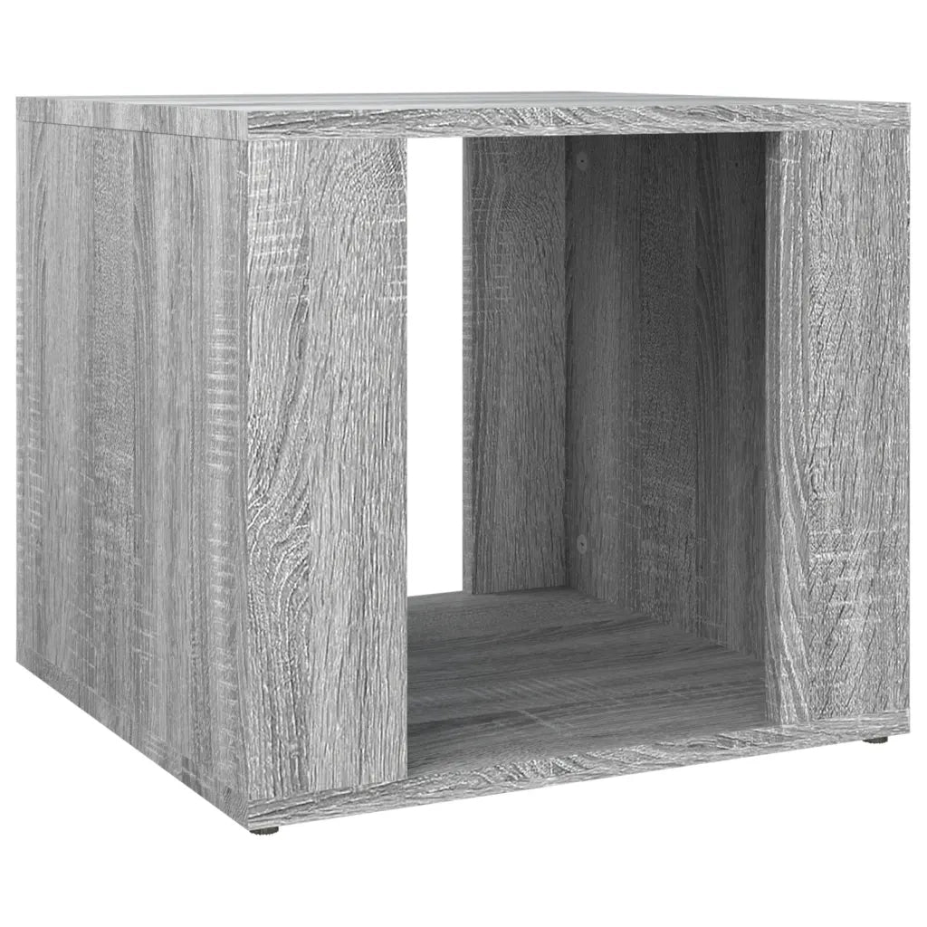 Comodino-Tavolino da notte Grigio Sonoma 41x40x36 cm in Legno Multistrato