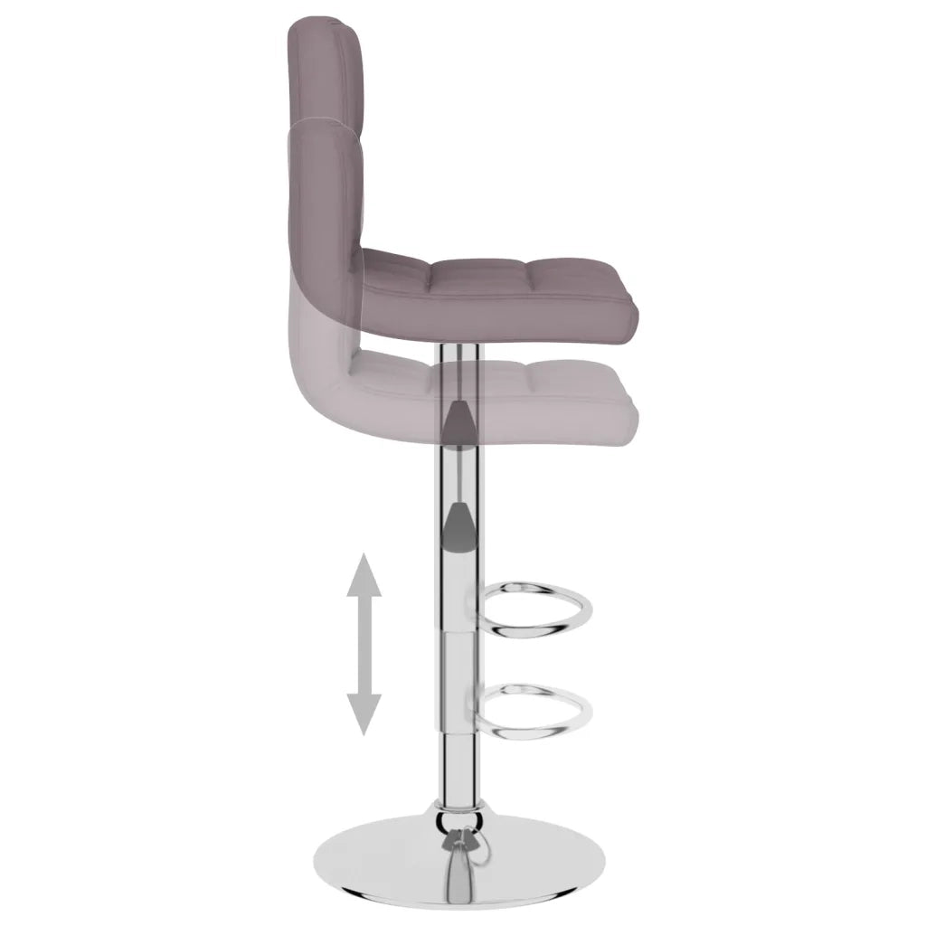 Sgabelli da Bar 2 pz Tortora in Tessuto cod mxl 55544