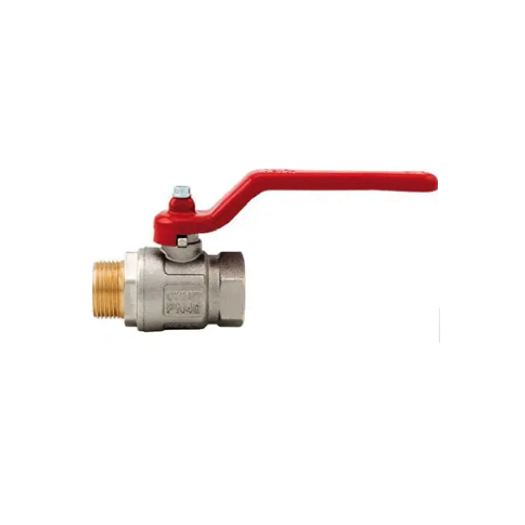 Valvola a sfera totale con leva IDEAL 091 ITAP ottone nichelato 3/8MF
