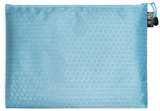 Pacchetto di 2 borse documentali, borse documentali impermeabili con chiusura a cerniera, borse per documenti, borse per ufficio, borse per scuola, borse per cosmetici, dimensioni A6 23 x 12 cm