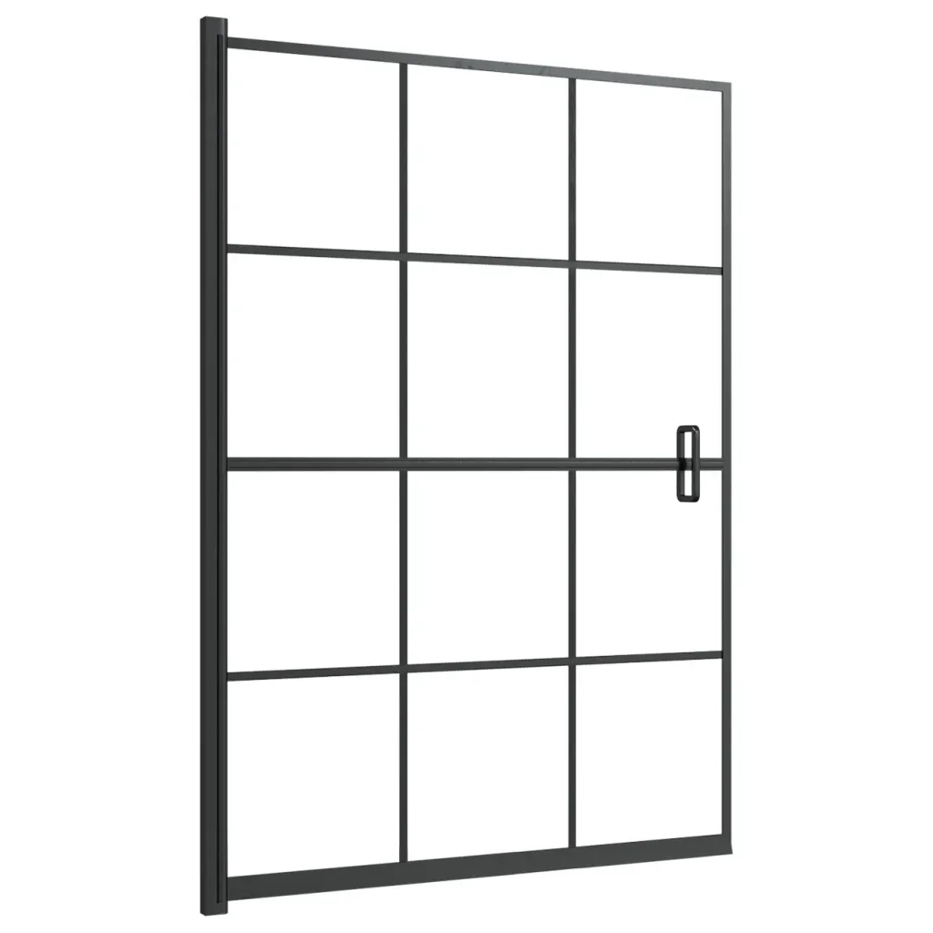 Pannello per Box Doccia in ESG 100x140 cm Nero CFW5121971