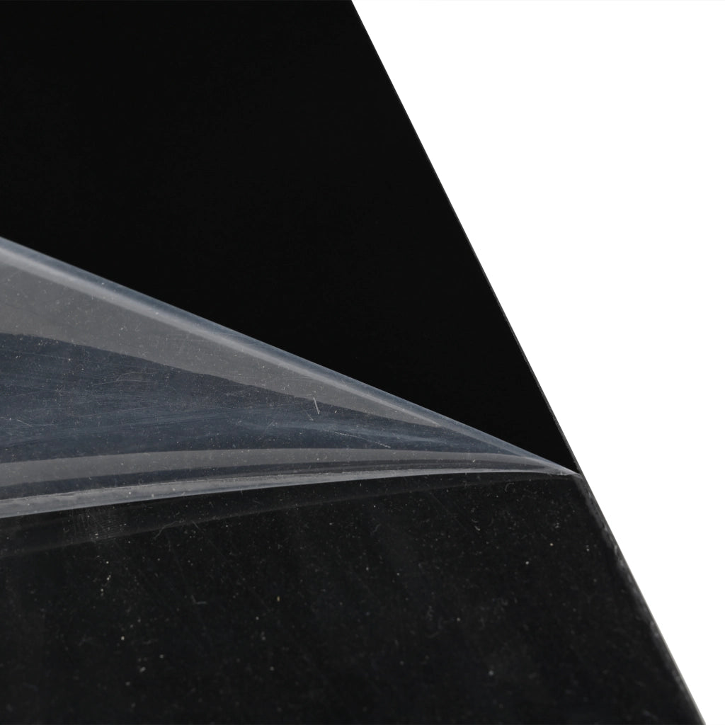 TAVOLINO da salotto 70x70x40 cm nero lucido con LED e 4 cassetti