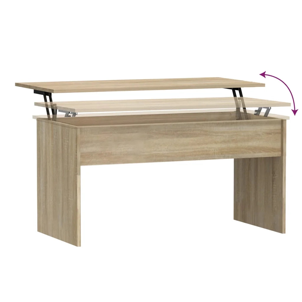 Tavolino Rovere Sonoma 102x50,5x52,5 cm in Legno Multistrato 809632