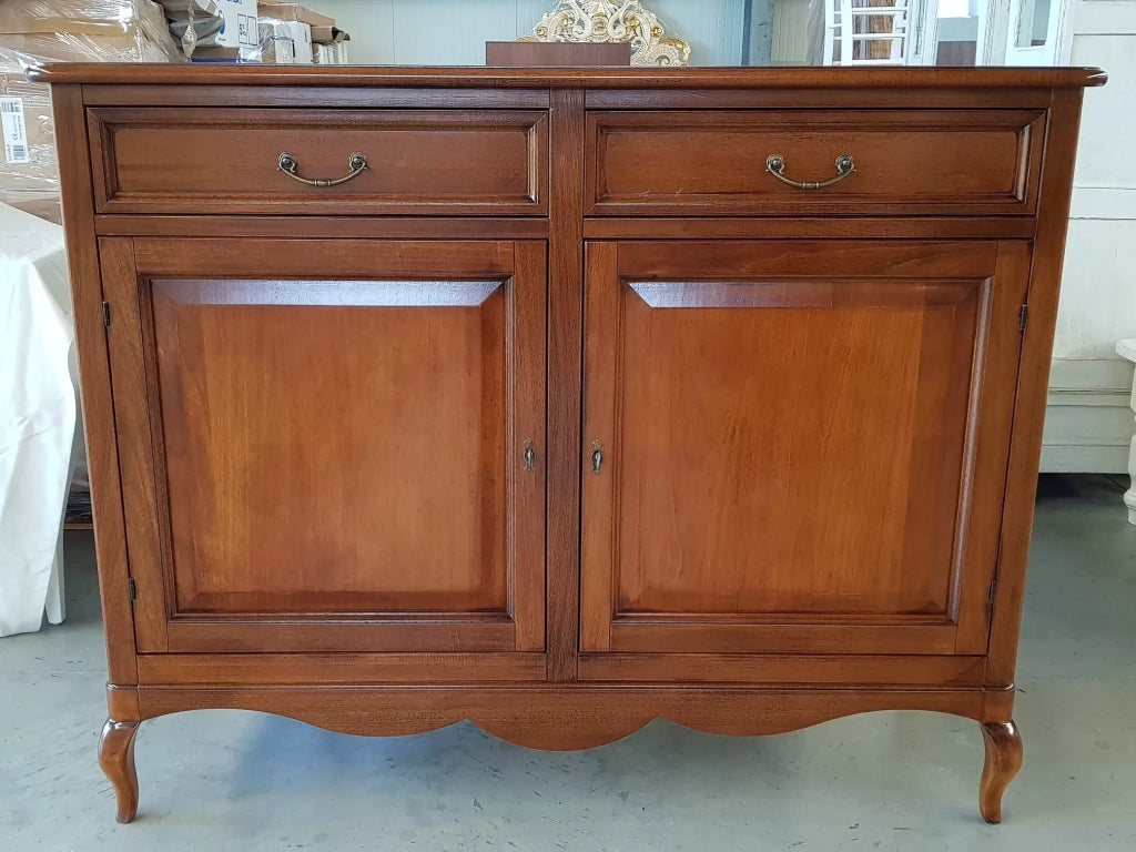 Madia credenza arte povera in legno 2 porte bassano l.145 p.50 h.115 (755) - Mobili 2G