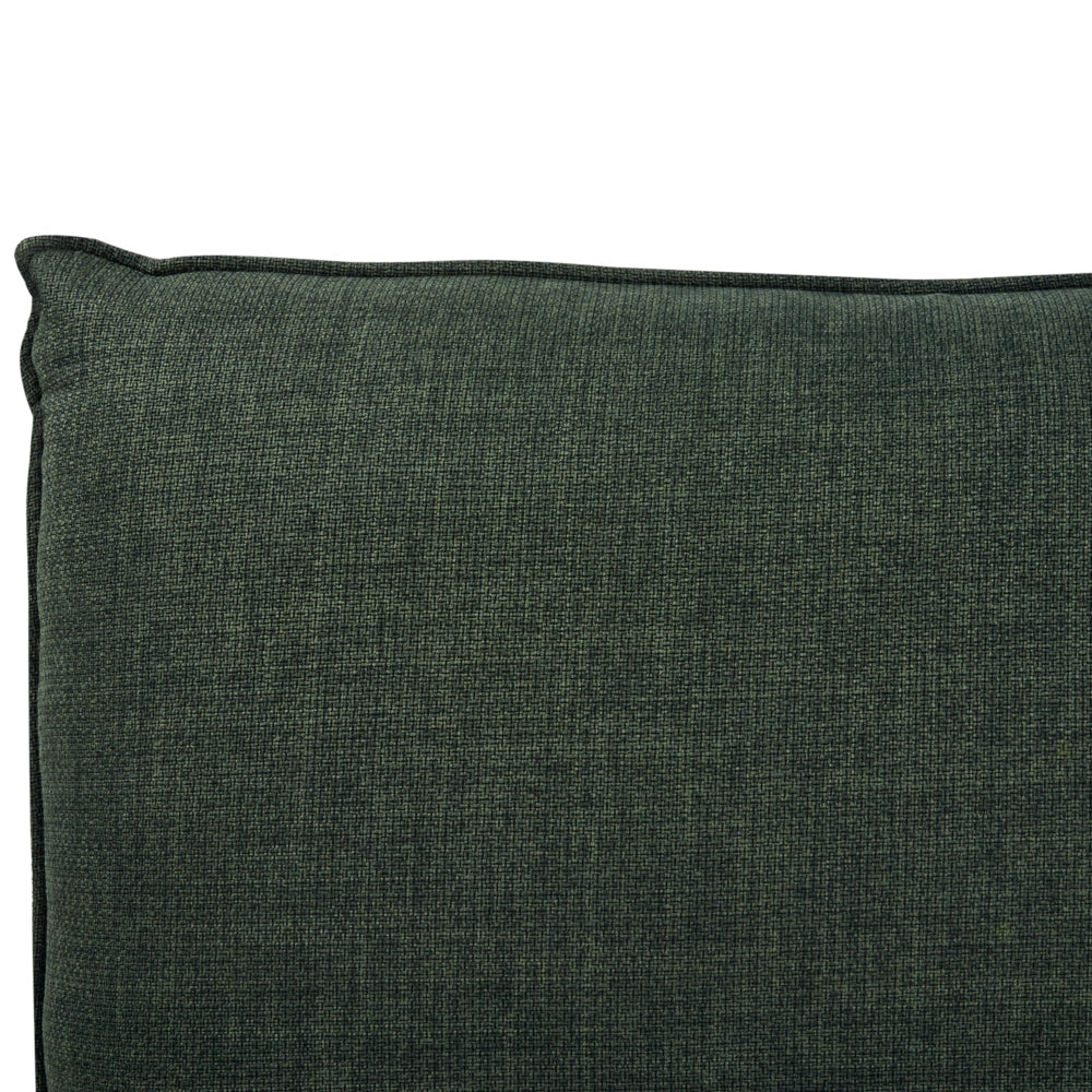 Letto matrimoniale imbottito in tessuto verde scuro 180 x 200 cm stile classico camera da letto