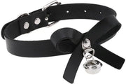Collier con Cerniera Unica Disegno a Maglia - Materiale Artificiale - Collo Regolabile - Leggero - Ipoadatto - Stile Edgy e Femminile