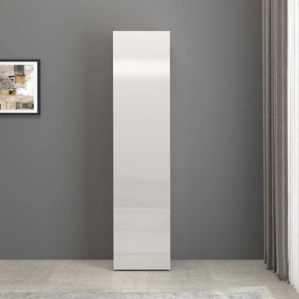 WHOUS Armadio a colonna Egypt con 1 anta e 3 ripiani bianco lucido 45x34,2x190 cm