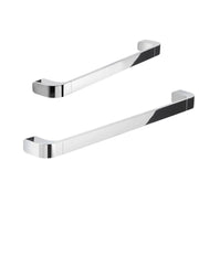 Set 2 portasalviette/maniglione di GEDY linea Outline cromato