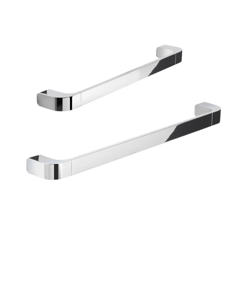 Set 2 portasalviette/maniglione di GEDY linea Outline cromato