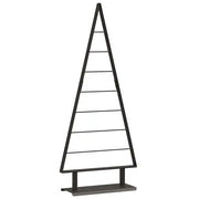 Albero di Natale | Decorazioni natalizie in metallo con supporto Nero 125,5 cm Acciaio